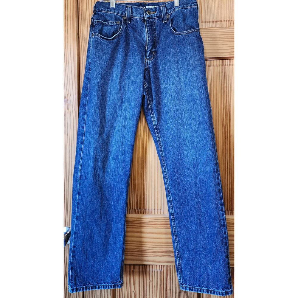 Carhartt Men’s‎ Relaxed Fit Straight Leg Jeans 30x32 Blue Workwear Denim
